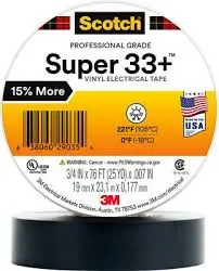 Scotch Super 33+ 3/4in x 76ft (25yrds):